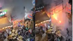 ಹೈದ್ರಾಬಾದ್ ಪಟಾಕಿ ಅಂಗಡಿಯಲ್ಲಿ ಬೆಂಕಿ ದುರಂತ; ಭೀಕರ Video ವೈರಲ್; ಮಾಲೀಕನಿಗೆ ಶಾಕ್!